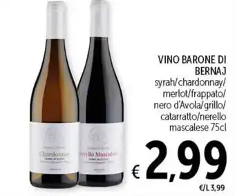 Spazio Conad VINO BARONE DI BERNAJ 75cl offerta