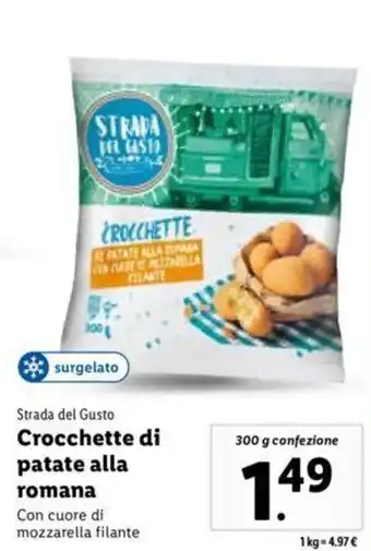 Lidl Strada del Strada del Gusto Crocchette di patate alla romana 300 g confezione offerta