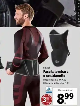 CRIVIT Fascia lombare o scaldacollo