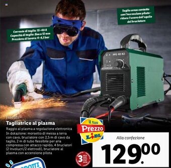 Lidl PARKSIDE Tagliatrice al plasma offerta