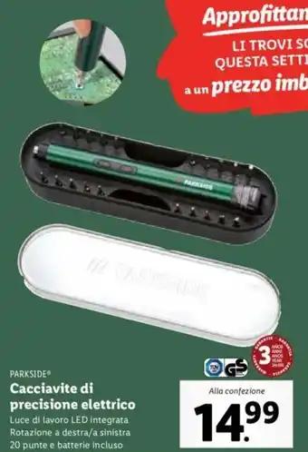 Lidl PARKSIDEⓇ Cacciavite di precisione elettrico offerta