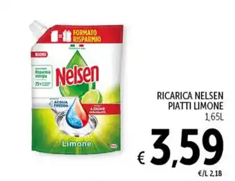 Spazio Conad RICARICA NELSEN PIATTI LIMONE 1,65L offerta