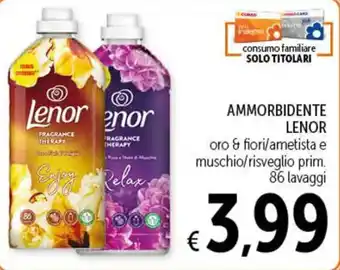 Spazio Conad AMMORBIDENTE LENOR 86 lavaggi offerta
