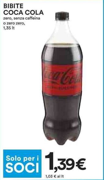 Coop BIBITE COCA COLA 1,35 lt. offerta