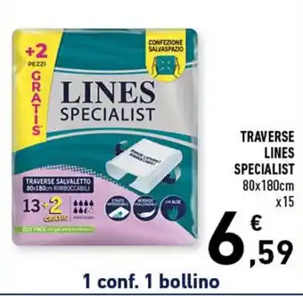 Spazio Conad TRAVERSE LINES SPECIALIST 80x180cm x15 offerta