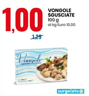 Eurospin VONGOLE SGUSCIATE 100 g offerta