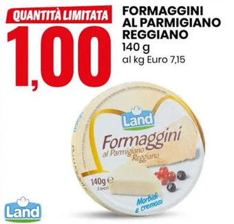 Eurospin FORMAGGINI AL PARMIGIANO REGGIANO 140 g offerta