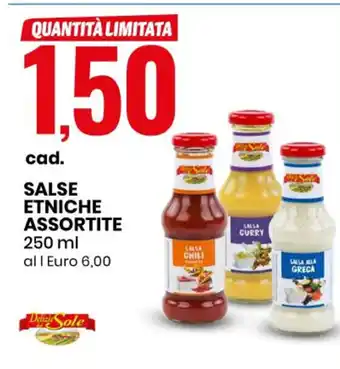 Eurospin SALSE ETNICHE ASSORTITE 250 ml offerta