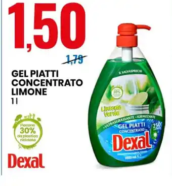 Eurospin GEL PIATTI CONCENTRATO LIMONE 1 l offerta