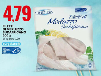 Eurospin FILETTI DI MERLUZZO SUDAFRICANO 600 g offerta