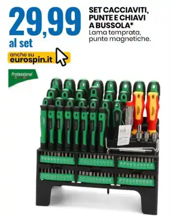 Eurospin SET CACCIAVITI, PUNTE E CHIAVI A BUSSOLA* offerta
