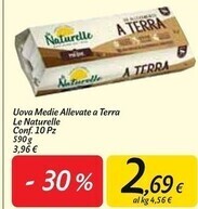Carrefour Market Le naturelle uova medie allevate a terra offerta