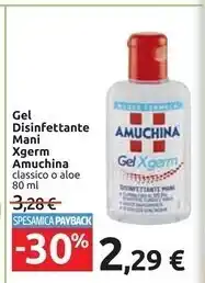 Carrefour Market Amuchina gel disinfettante mani xgerm offerta