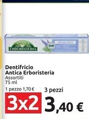 Carrefour Market Antica erboristeria dentifricio offerta