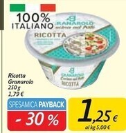Carrefour Market Granarolo ricotta offerta