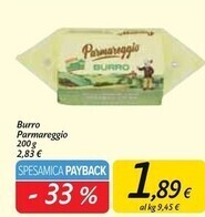 Carrefour Market Parmareggio burro offerta