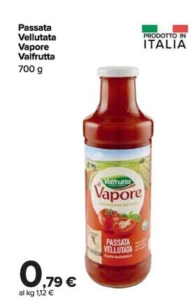 Carrefour Market Valfrutta passata vellutata vapore offerta