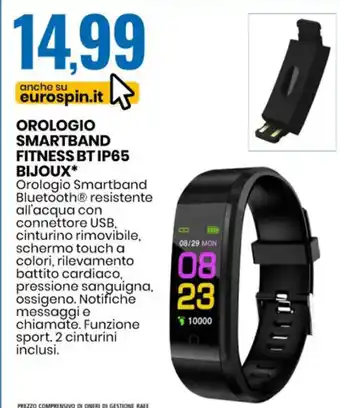 OROLOGIO SMARTBAND FITNESS BT IP65 BIJOUX*