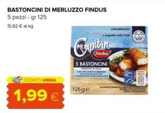 Tigre BASTONCINI DI MERLUZZO FINDUS 5 pezzi - gr 125 offerta
