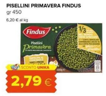 Tigre PISELLINI PRIMAVERA FINDUS gr 450 offerta