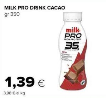 Tigre MILK PRO DRINK CACAO gr 350 offerta
