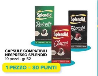 Tigre CAPSULE COMPATIBILI NESPRESSO SPLENDID 10 pezzi - gr 52 offerta