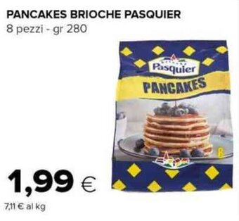 Tigre PANCAKES BRIOCHE PASQUIER 8 pezzi - gr 280 offerta