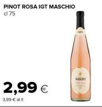 Tigre PINOT ROSA IGT MASCHIO cl 75 offerta