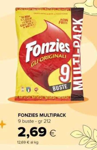 Tigre FONZIES MULTIPACK 9 buste - gr 212 offerta