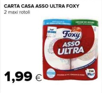 Tigre CARTA CASA ASSO ULTRA FOXY 2 maxi rotoli offerta