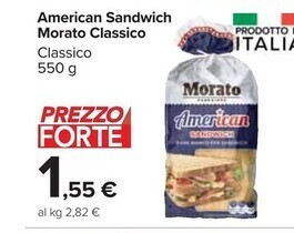 Carrefour Market Morato american sandwich classico offerta