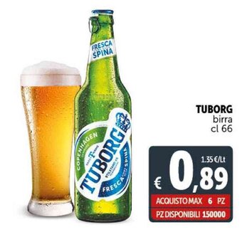 Deco Supermercati TUBORG birra cl 66 offerta