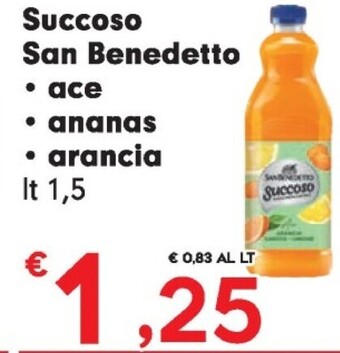 Despar San benedetto succoso offerta