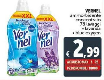Deco Supermercati VERNEL ammorbidente concentrato 78 lavaggi offerta