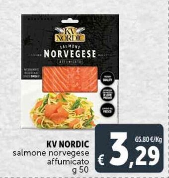 Deco Supermercati KV NORDIC salmone norvegese affumicato g 50 offerta