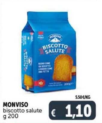 Deco Supermercati MONVISO biscotto salute g 200 offerta
