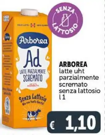 Deco Supermercati Arborea LATTE PARZIALMENTE scremato senza lattosio 1 l offerta