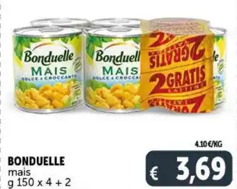 Deco Supermercati BONDUELLE mais g 150 x 4 + 2 offerta