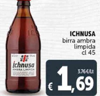 Deco Supermercati ICHNUSA birra ambra limpida cl 45 offerta