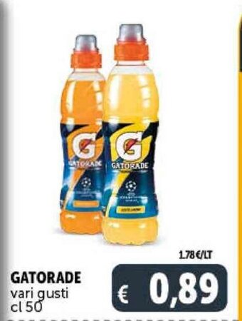Deco Supermercati GATORADE vari gusti cl 50 offerta