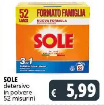 Deco Supermercati SOLE detersivo in polvere 52 misurini offerta