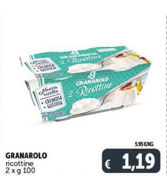 Deco Supermercati GRANAROLO ricottine 2 x g 100 offerta