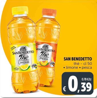 Deco Supermercati SAN BENEDETTO thè- cl 50 offerta