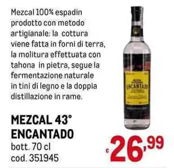 MEZCAL 43° ENCANTADO bott. 70 cl