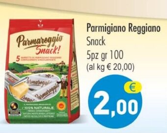 MerSi Supermercati Parmigiano Reggiano Snack 5pz gr 100 offerta