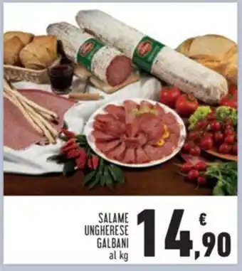 Conad SALAME UNGHERESE GALBANI al kg offerta