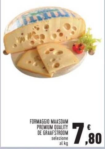 Conad FORMAGGIO MAASDAM PREMIUM QUALITY DE GRAAFSTROOM selezione al kg offerta