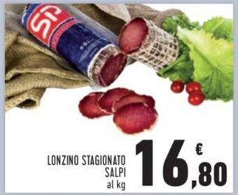 Conad LONZINO STAGIONATO SALPI al kg offerta