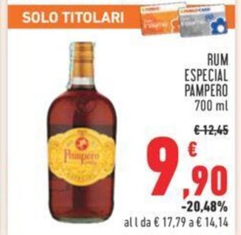 Conad RUM ESPECIAL PAMPERO 700 ml offerta