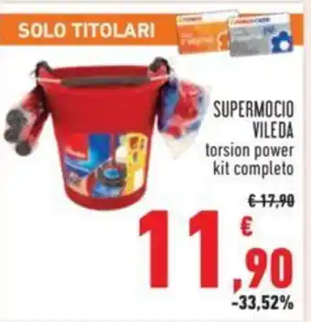 Conad SUPERMOCIO VILEDA torsion power kit completo offerta